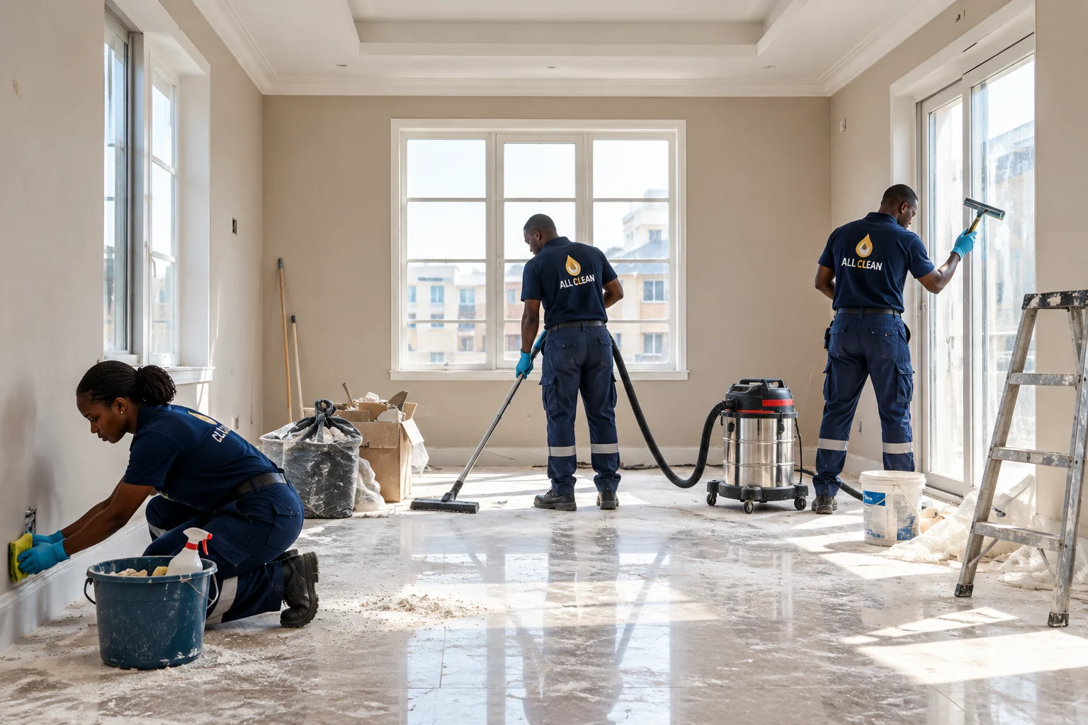 Chantier rénové et nettoyé par ALL CLEAN